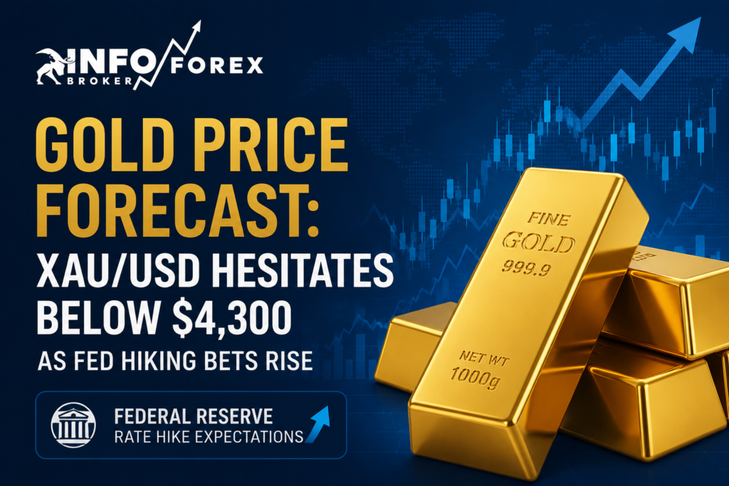 XAU/USD Stays Below $4,300 on Fed Rate Hike Bets