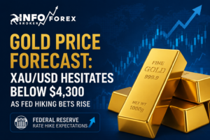 XAU/USD Stays Below $4,300 on Fed Rate Hike Bets
