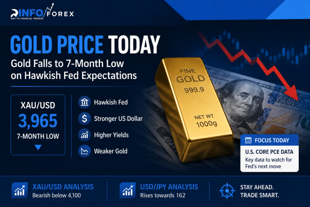Gold Falls Below 4000